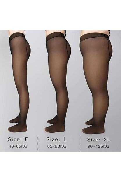 Pure Comfort Black Opaque High-Waist Stockings