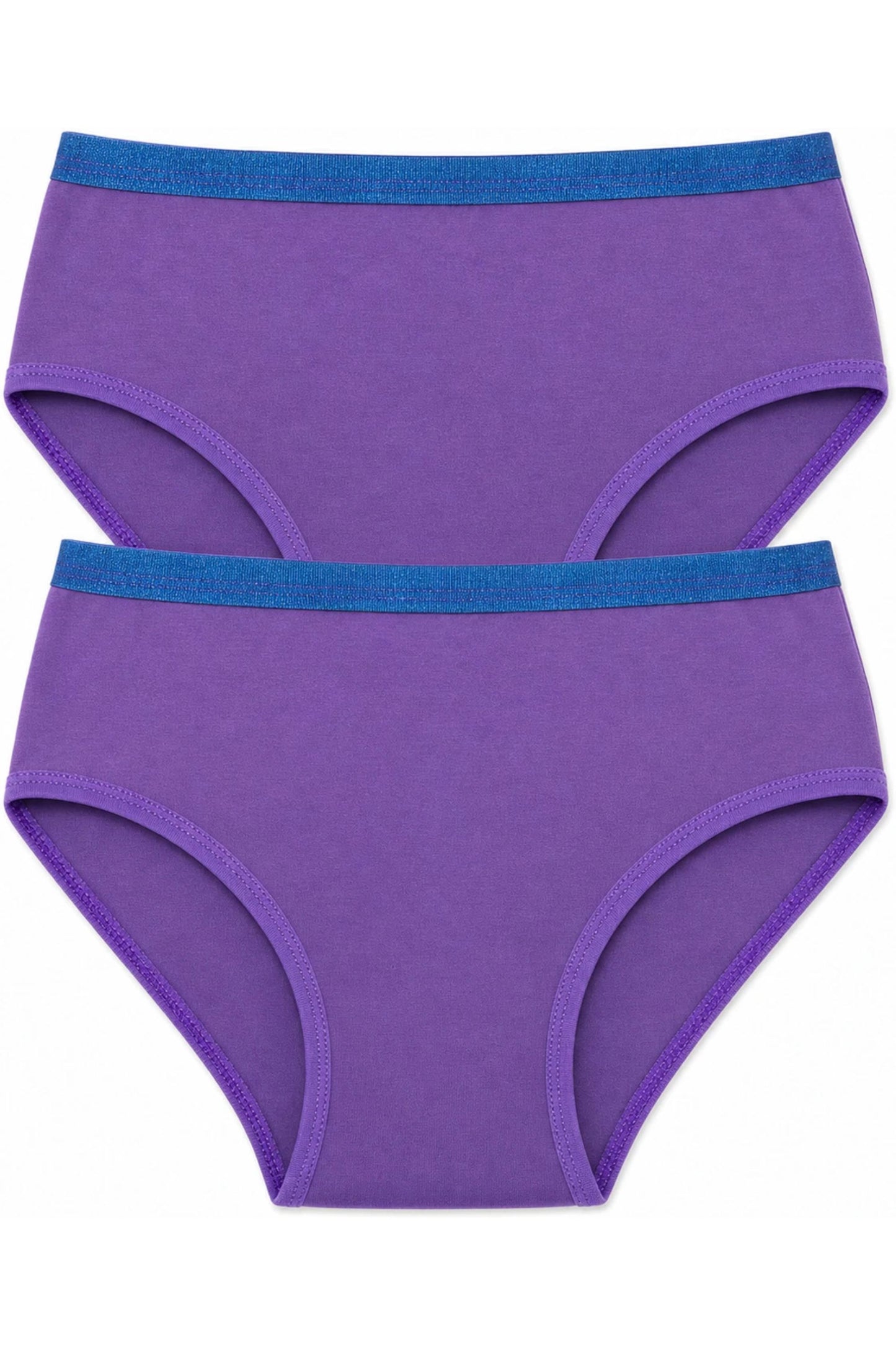 Women's High-Rise Full Coverage Cotton Briefs - Purple